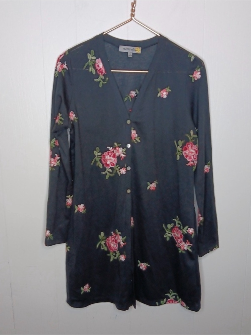 Figueroa and Flower Floral Long Sleeve Cardigan